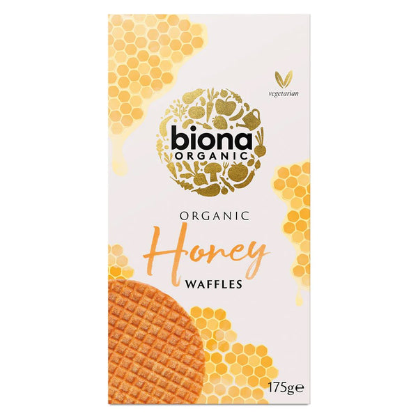 Organic Honey Syrup Waffles, 12 x 175g