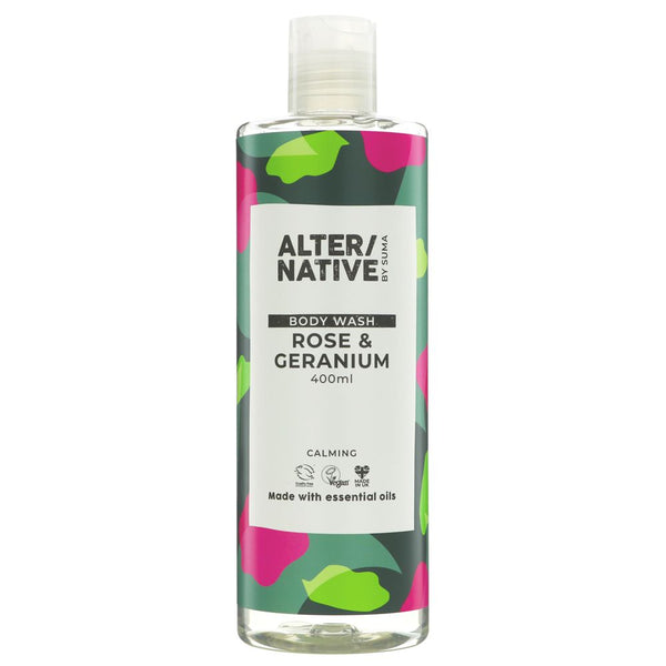 Rose & Geranium Body Wash, Alter/native, 400ml - LAST ONE REMAINING