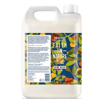 Grapefruit and Orange Hand Wash, Faith In Nature, 5L