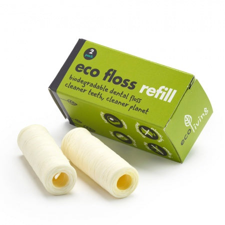 Eco Floss Refill (2 pack) Biodegradable Dental Floss, ecoLiving